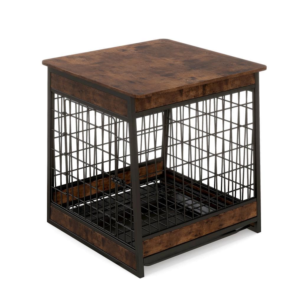 Foobrues Furniture style dog cage, wooden dog cage, side cabinet dog ...