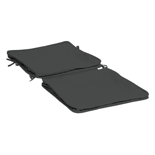 ARDEN SELECTIONS ProFoam 40 in. x 20 in. Outdoor Dining Chair Cushion Cover, Slate Grey