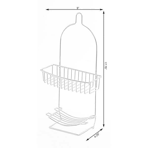 Metal Wire Hanging Shower Caddy –