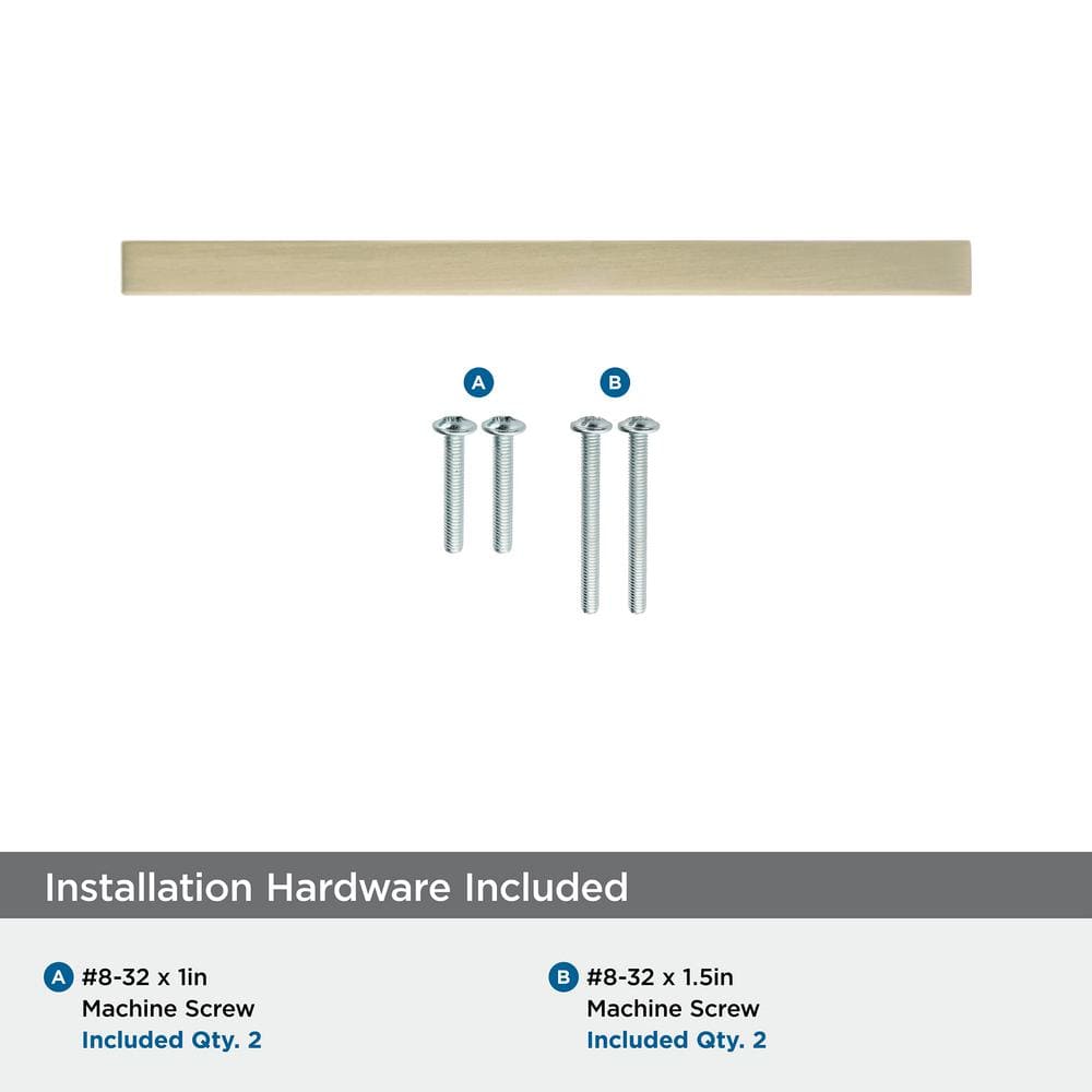 Golden Champagne Matte Aluminum Modern Cabinet Bar Pull