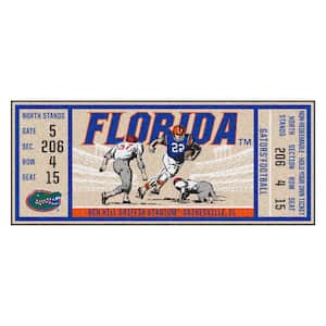 NCAA University of Florida 30 in. x 72 in. Indoor Ticket Runner Rug