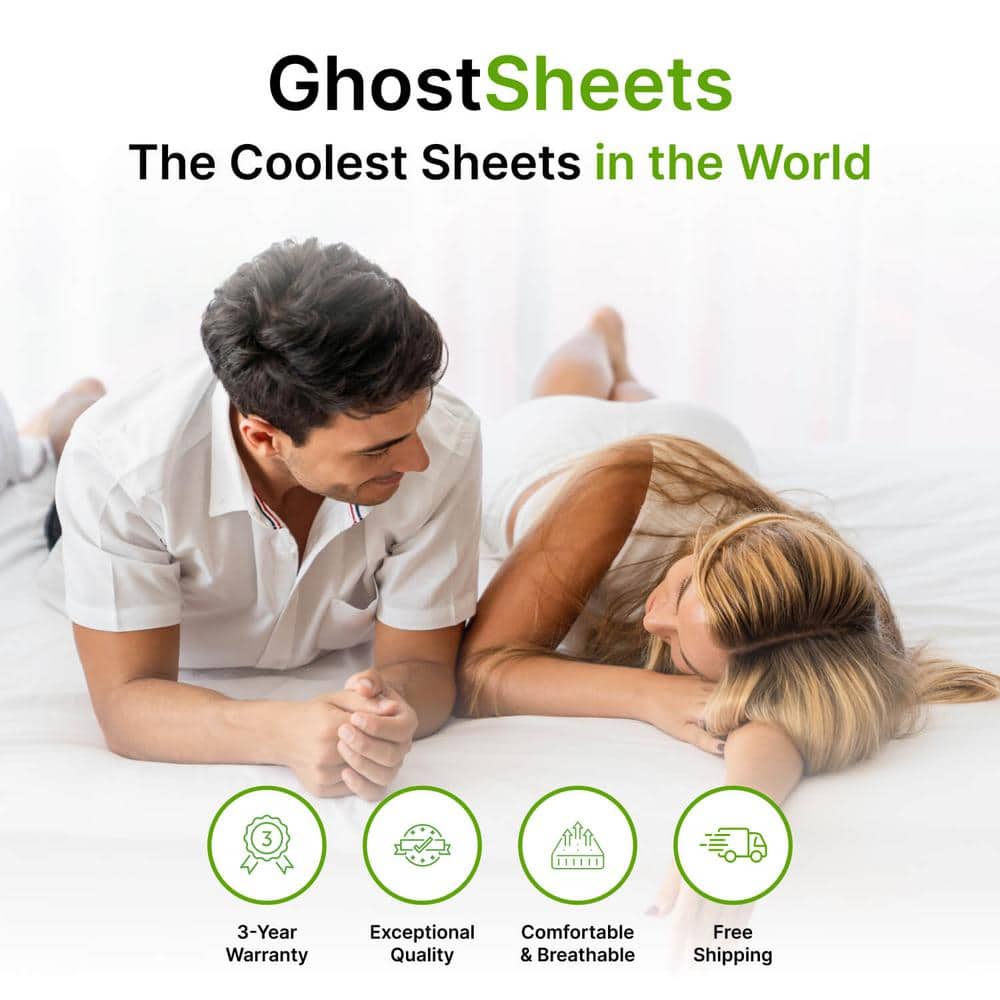 White Twin XL Cotton Percale Deep Pocket Sheet Set