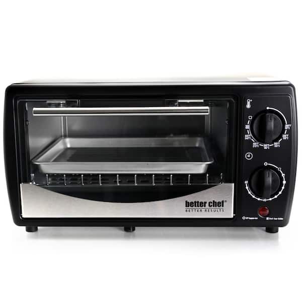 Better Chef IM-256B 9-Liter Toaster Oven Broiler Holds 4-Slices Black Home & Garden 