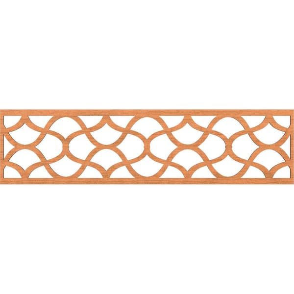 Ekena Millwork Resort Fretwork 0.25 in. D x 47 in. W x 12 in. L Cherry Wood Panel Moulding