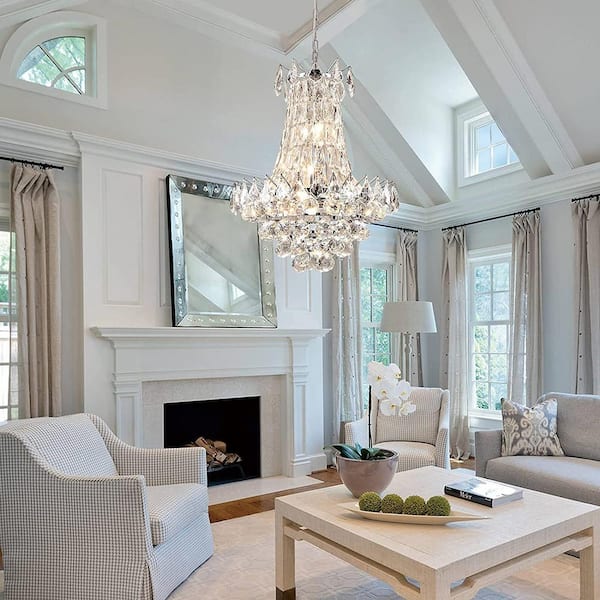 Cheyenne 6 -Light Unique/Statement Empire Chandelier with Crystal Accents