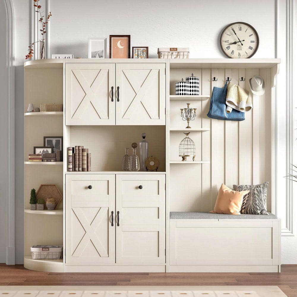 anpport 79.1 in. W x 66.1 in. H Detachable Left-Right Combination