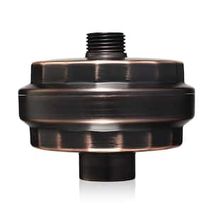 VivaSpring 1/2 in. Universal In-Line KDF Water Filtration System Compact Shower Filter in Oil Rubbed Bronze