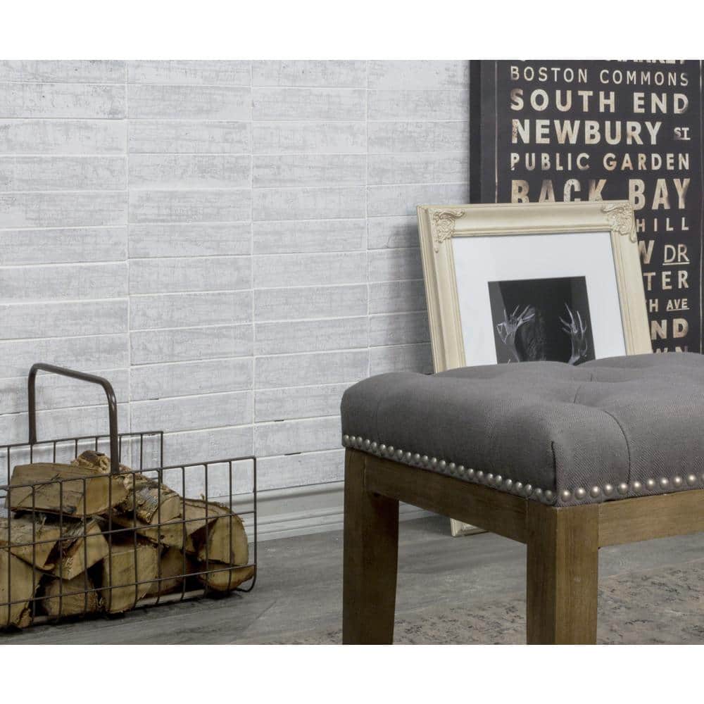 Gray Natural Rectangular Subway Wall Tile