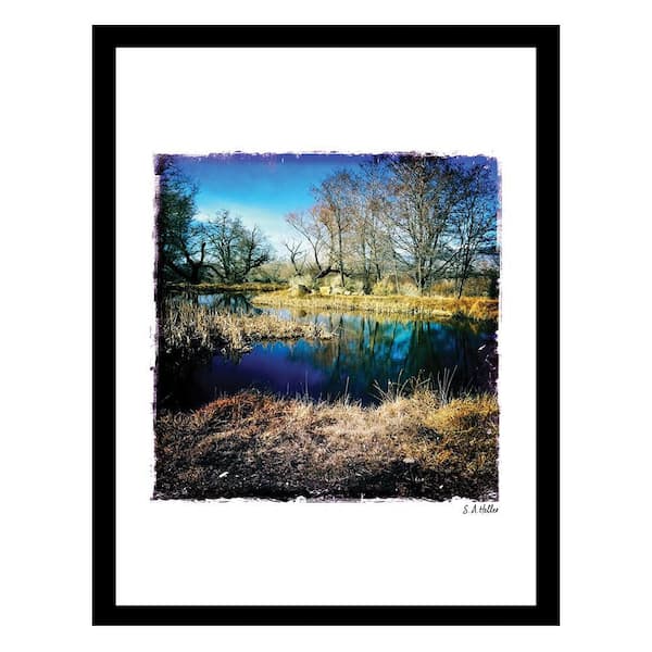 VENICE BEACH Collections Heller Photography Winding Creek Framed Printed Photograph by Steven A Heller Nature Poster Art Print 18 in. x 14 in.