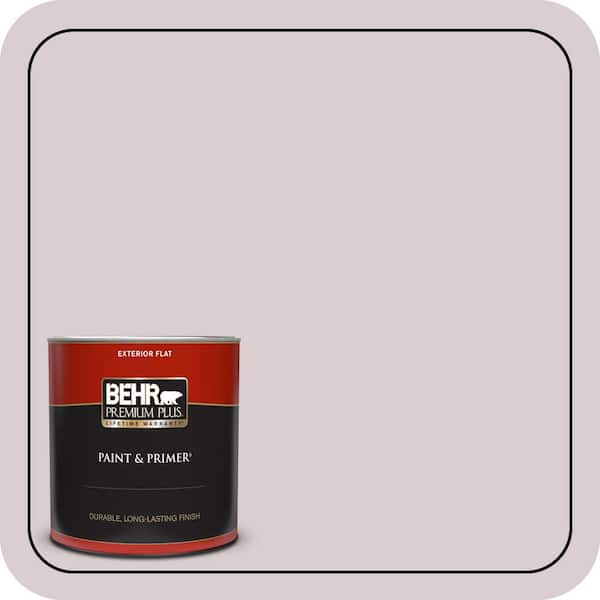 BEHR PREMIUM PLUS 1 qt. #110E-2 Brook Trout Flat Exterior Paint & Primer