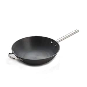 13 in. Cast Iron Chinese Wok with Assist Handle