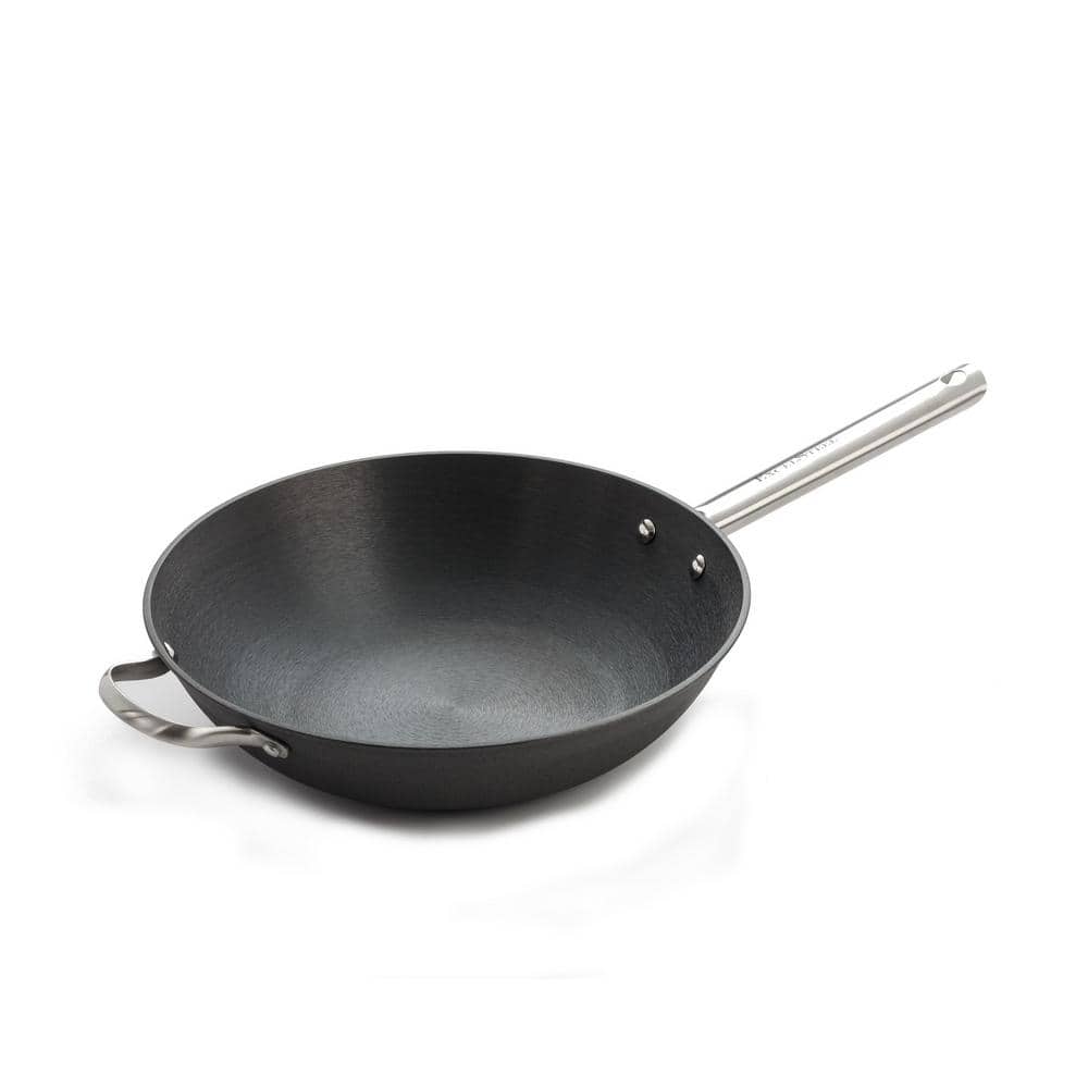 terugbetaling Aanleg Invloed ExcelSteel 13 in. Cast Iron Chinese Wok with Assist Handle 519 - The Home  Depot