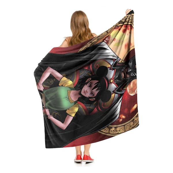 Multicolor bat throw blanket fashion