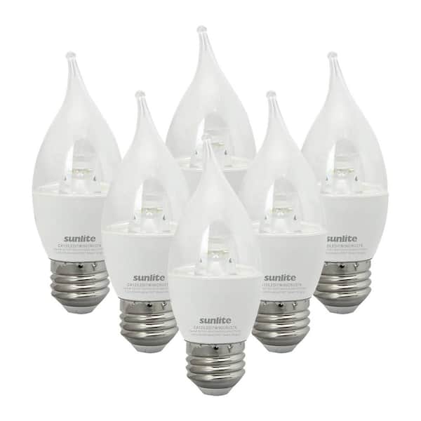 60-Watt Equivalent CA11 Dimmable ENERGY STAR and ETL Listed LED Light Bulb, Warm White 2700K (6-Pack)