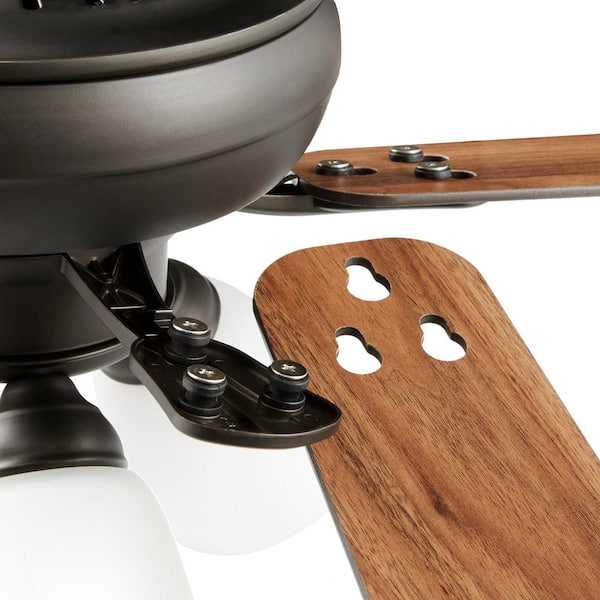 Hampton Bay Riley 44 in. Indoor LED Bronze Dry Rated Downrod