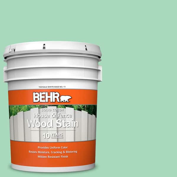 BEHR 5 gal. #P410-3 Shanghai Jade Solid Color House and Fence Exterior Wood Stain