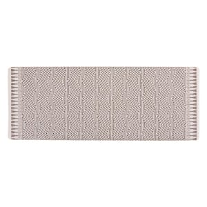 Contemporary Geometric Gray 18 in. x 47 in. Anti-Fatigue Standing Mat