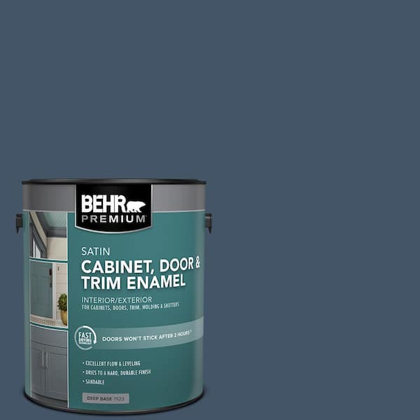 1 gal. #PFC-60 Deep Galaxy Satin Enamel Interior/Exterior Cabinet, Door & Trim Paint