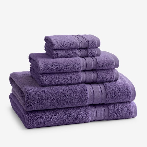 Spa Blue Organic Turkish Cotton Bath Towels, Set of 6 + Reviews