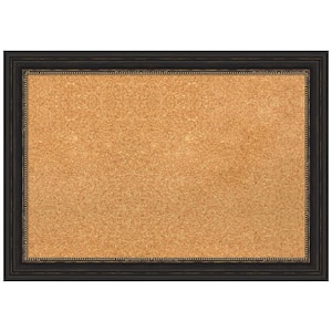 Accent Bronze 27.50 in. x 19.50 in. Narrow Framed Corkboard Memo Board