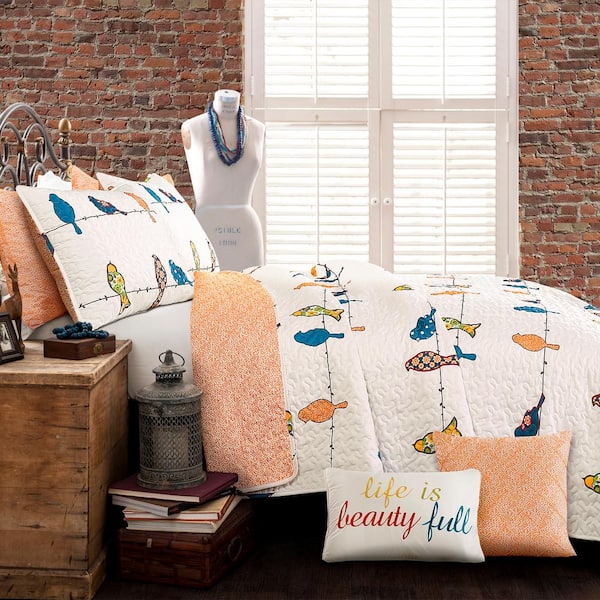 Rowley Birds 6 Piece Soft Sheet Set, Lush Decor