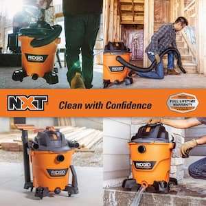 12 Gallon 5.0 Peak HP NXT Shop Vac Wet Dry Vacuum with General Debris Filter, Locking Hose and Accessory Attachments