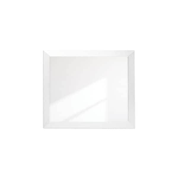 BrandtWorks Moonlit Bright Gray Wall Mirror 34 in. W x 40 in. H