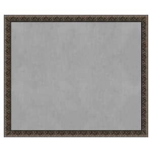 Intaglio Embossed Black 53 in. x 45 in Framed Magnetic Board