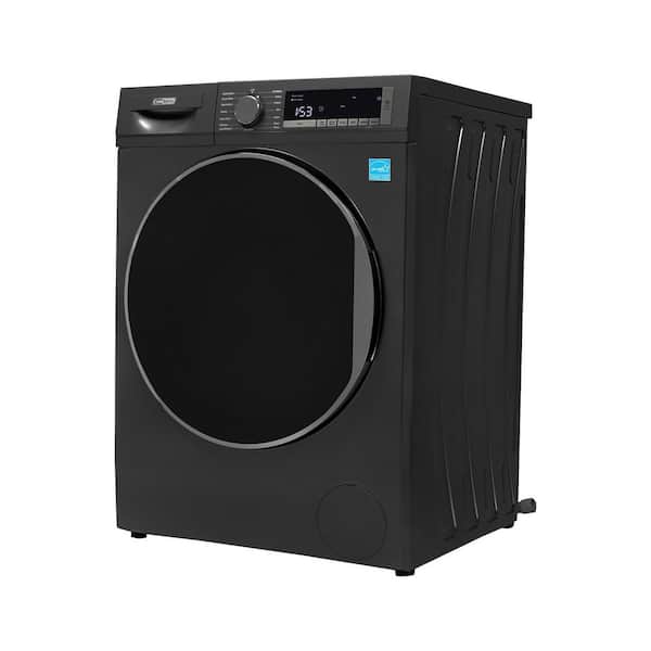 2.2 cu. ft. 120-Volt Sani Front Load Washer 1400 RPM With 15 Built-in Cycles LED Display in Matte Black