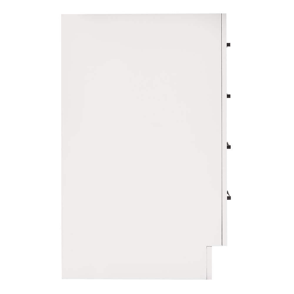 42'' White Wood Freestanding Single Bathroom Vanity Base