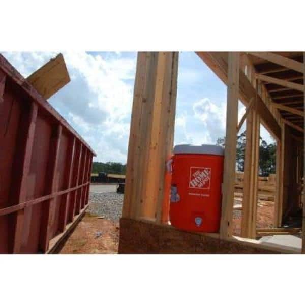 5 Gal. Orange Water Cooler with Cup Dispenser
