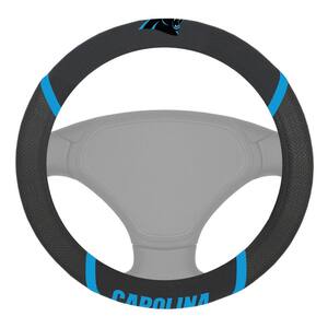 NFL - Carolina Panthers Embroidered Steering Wheel Cover in Black - 15in. Diameter