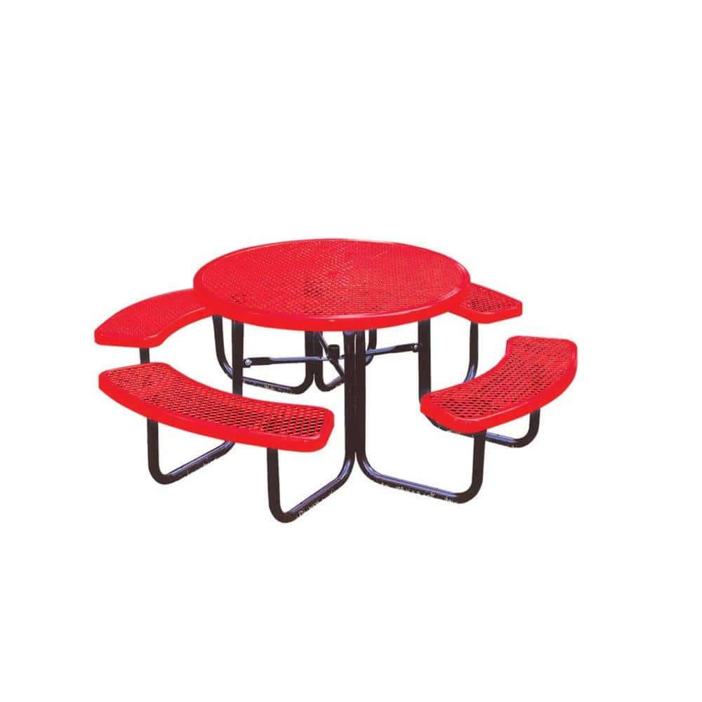 46 in. Diamond Red Commercial Park Round Portable Table price history on PriceWatchPro