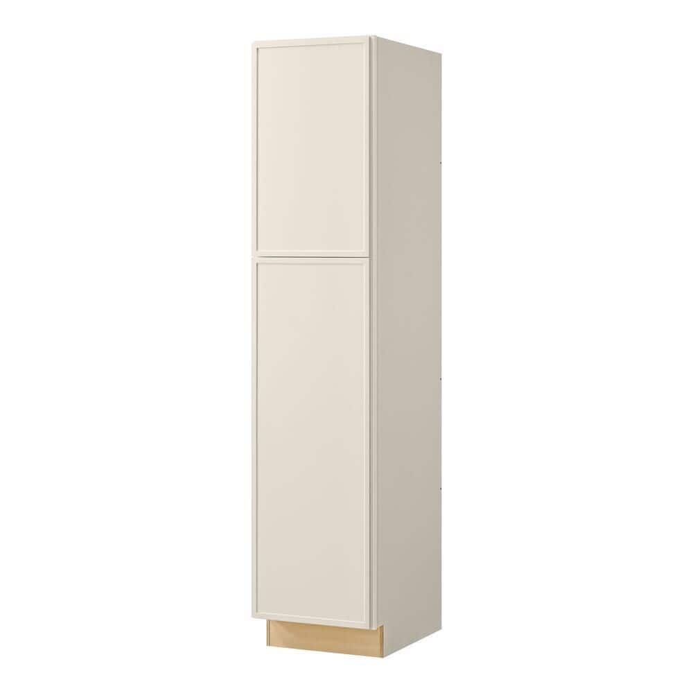 Leyton 18 in. W x 24 in. D x 84 in. H Ready to Assemble Plywood Slim Shaker Pantry Kitchen Cabinet in Antique White price history on PriceWatchPro