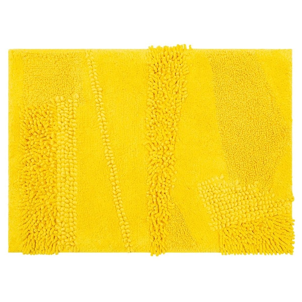 Mohawk Home Composition Fiesta Sunshine 17 in. x 24 in. Cotton Bath Mat