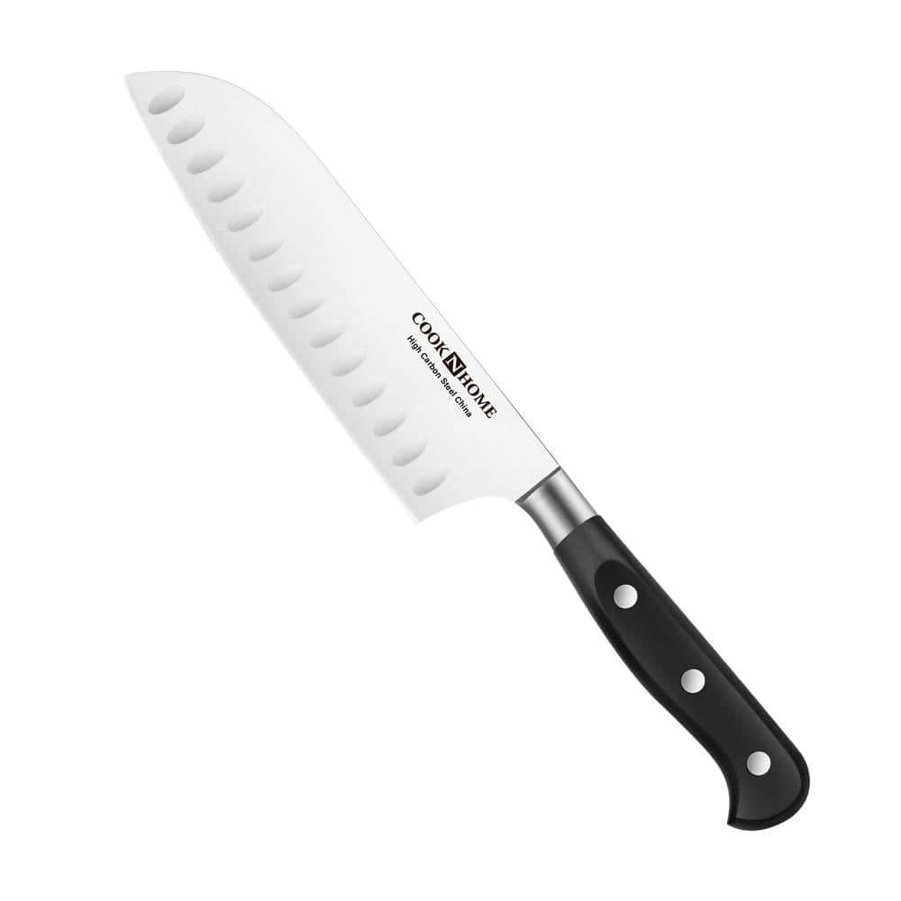 Cook N Home Kitchen Knife Set with Bamboo Storage Block 15-Piece