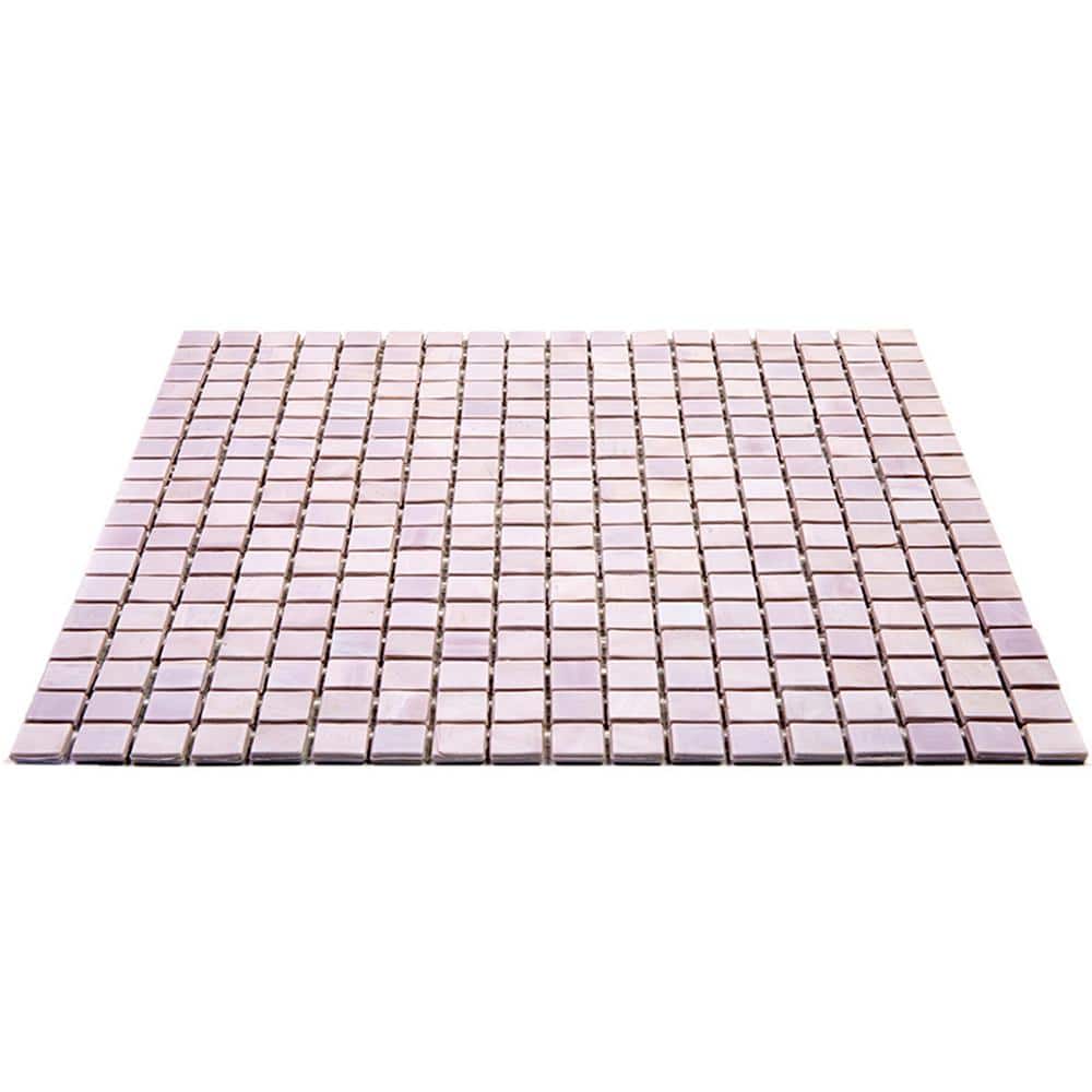 Lavender Iridescent Glass Mosaic Wall and Floor Tile
