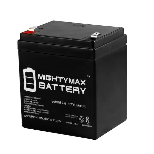 MIGHTY MAX BATTERY 12V 5AH - APC UPS SLA REPLACEMENT - REPLACES RBC42 VERSION 2