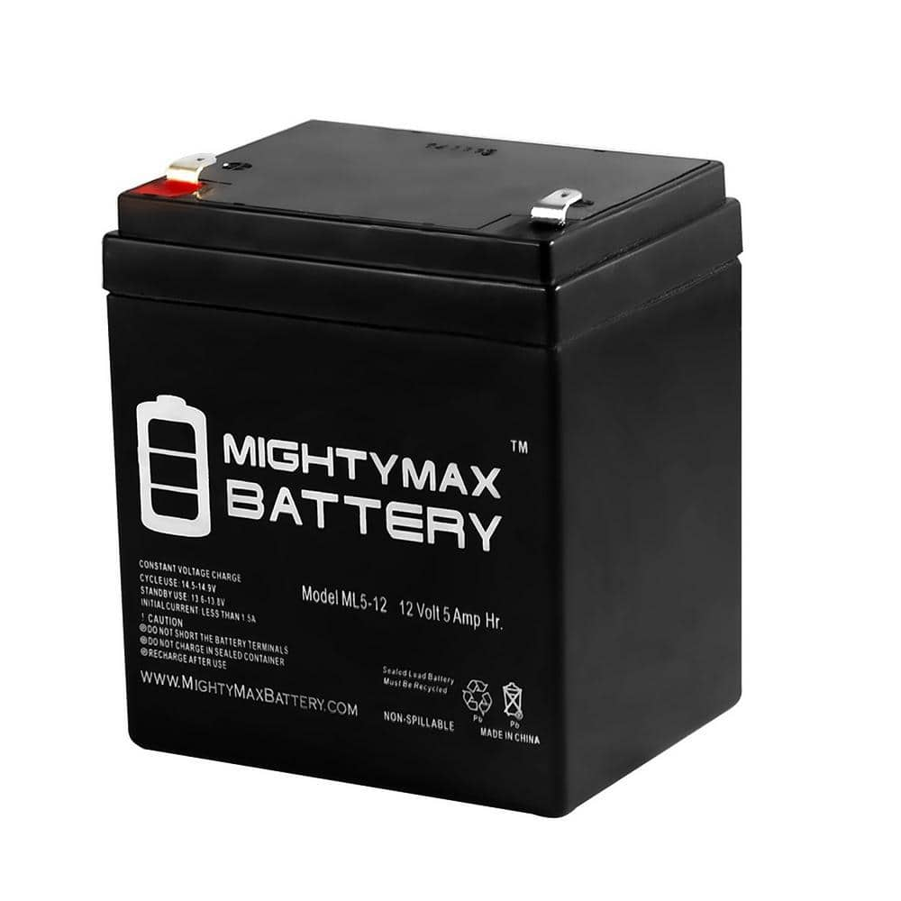 MIGHTY MAX BATTERY 12V 5AH SLA Replacement Battery for Universal Power ...