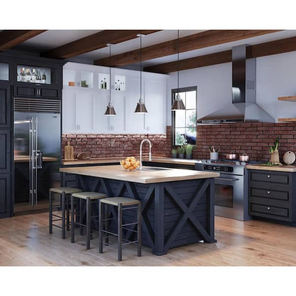 Hinton Collection 8-1/4 in. 1-Light Brushed Nickel Pendant with Metal Shade