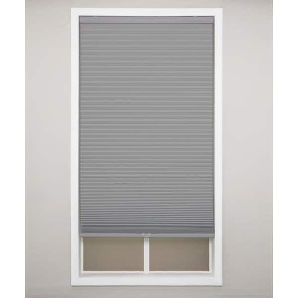 Eclipse Anchor Gray Cordless Blackout Polyester Cellular Shades - 67 in. W x 64 in. L