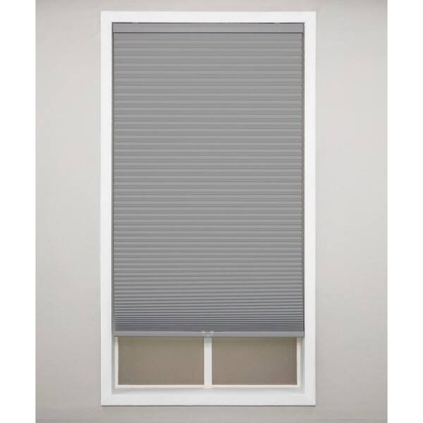 Eclipse Anchor Gray Cordless Blackout Polyester Cellular Shades - 24 in. W x 72 in. L