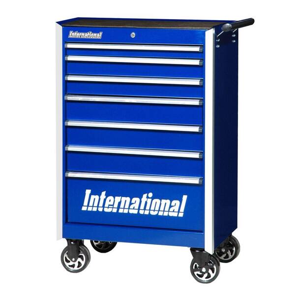 International Pro Series 27 in. 7-Drawer Cabinet, Blue