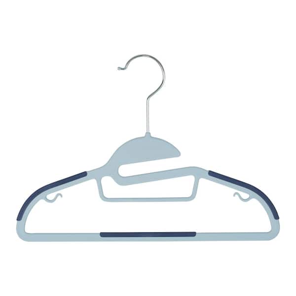 SIMPLIFY Kids 12-Pack Collar Saver Ultimate Hangers in Blue