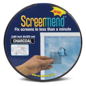 2 in. x 80 in. Charcoal Screen Repair Roll