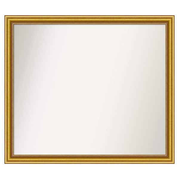 Amanti Art Townhouse Gold 39.75 in. x 34.75 in. Custom Non-Beveled Wood Framed Batthroom Vanity Wall Mirror