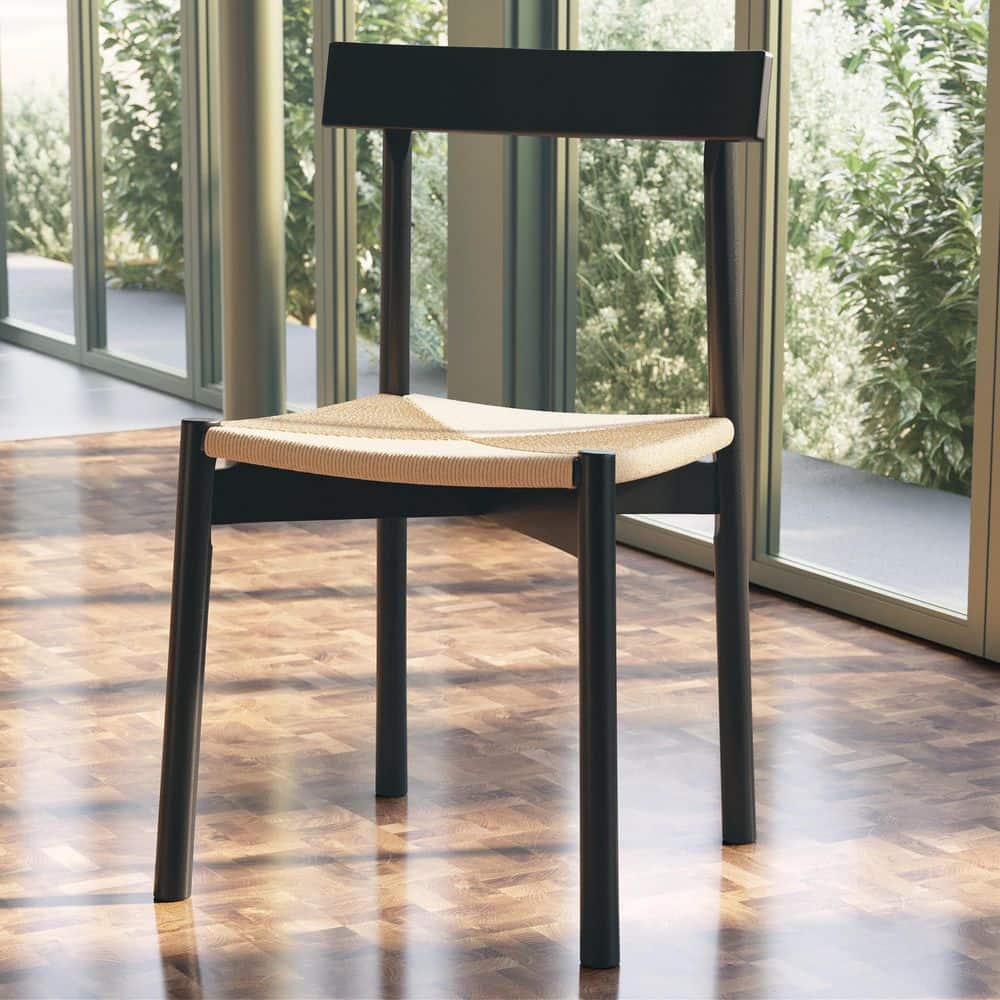 Poly and Bark Hamm Black Dining Chair DI-B2274-BLK - The Home Depot