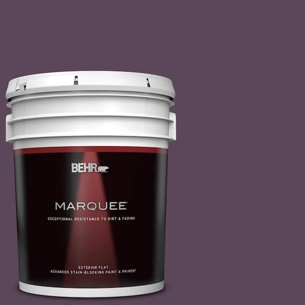 BEHR MARQUEE 5 gal. #T11-3 Strike a Pose Flat Exterior Paint & Primer