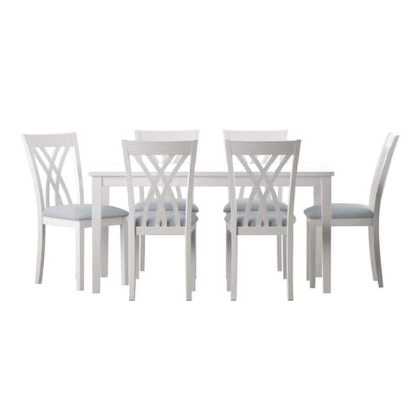 Powell Company Peterson 7 Piece Dining, 7 Pc Dining Table Sets