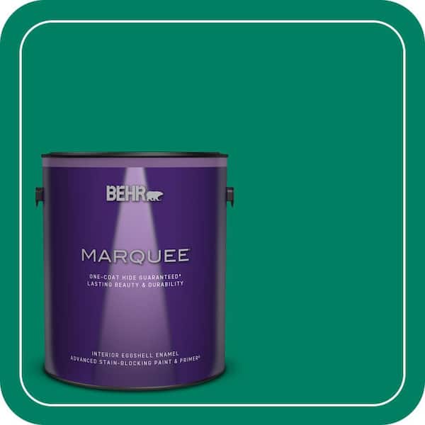 BEHR MARQUEE 1 gal. #480B-6 Treasure Isle Eggshell Enamel Interior Paint & Primer